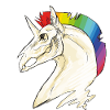Unicorn skull