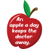 An apple a day ...