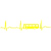 ECG HEARTBEAT BUS yellow