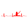 ECG HEARTBEAT DJ red