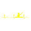 ECG HEARTBEAT DJ yellow