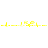 ECG HEARTBEAT TENNIS yellow