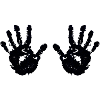 Handprint - black