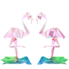 Low-Poly Flamingos