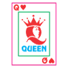 QUEEN carte de jeu