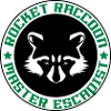 Rocket-Waschbär voll Logo