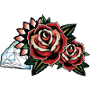 OldSchool Roses & Diamond