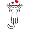 Kitty hanging love