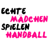 Echte Mädchen spielen Handball