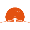 Rowing sunset rower rowing skulls