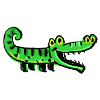 Gefährlich lustiges Krokodil