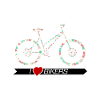 Bike Lady motif circulaire
