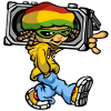 Reggae boy and radio