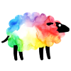 Regenbogen-Schaf