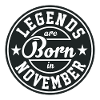Legends born born birthday gift Gebu
