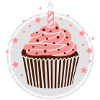 Muffin with candle