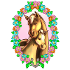 Pferde Blumenkreis