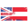 British Austrian Half Austria Half UK Flag