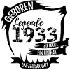 T-Shirt Geburtsjahr 1933 - Legende Unikat