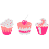 Three muffins