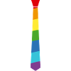 Arc-en-cravate - Drapeau - Drapeau - Gay Pride