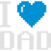 J'aime mon papa pixels pères