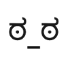 Emoticon Ascii worry eyes