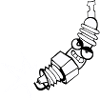 Spark plug comic with face
