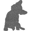Frenchie French Bulldog glitter optics