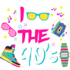 I Love the 90s/Neunziger/Mottoparty/Retro/Party