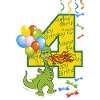 Fourth birthday 4 years draghetto