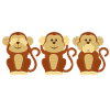 Drei Affen: Three Monkeys