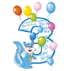 troisième anniversaire 3 ans écureuil