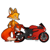 Fox motorcycle