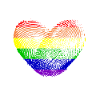 Gay - heart - fingerprint