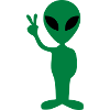Peace alien