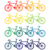 bunte Fahrräder