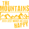 Mountains make happy - mountain