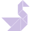 Tangram Schwan einfarbig