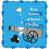 Anti Krieg Spatzen Kanone