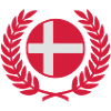 Denmark (flag & laurel wreath)