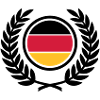 Germany (flag & laurel wreath)