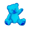 OURSON COULEUR BLEU