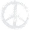 Peace symbol white