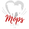 Mops-Liebe-Silhouette