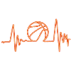 Heartbeat ECG Basketball