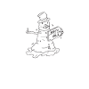 Trampening snowman
