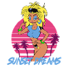 Sunset Dreams Pinup Yellow