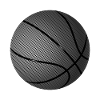 Basketball T-Shirt Basketball black white