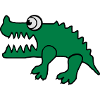 Krokodil (individuelle Farbänderung)